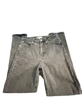 Madewell The Curvy Perfect Vintage Jean in Faded Black Gray Size 26